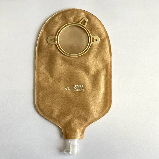 کیسه دو تکه یوروستومی مات OxMed-Zensiv با پنجره معاینه و شیر تخلیه،سایز حلقه 60 میلیمتر	U2B6F