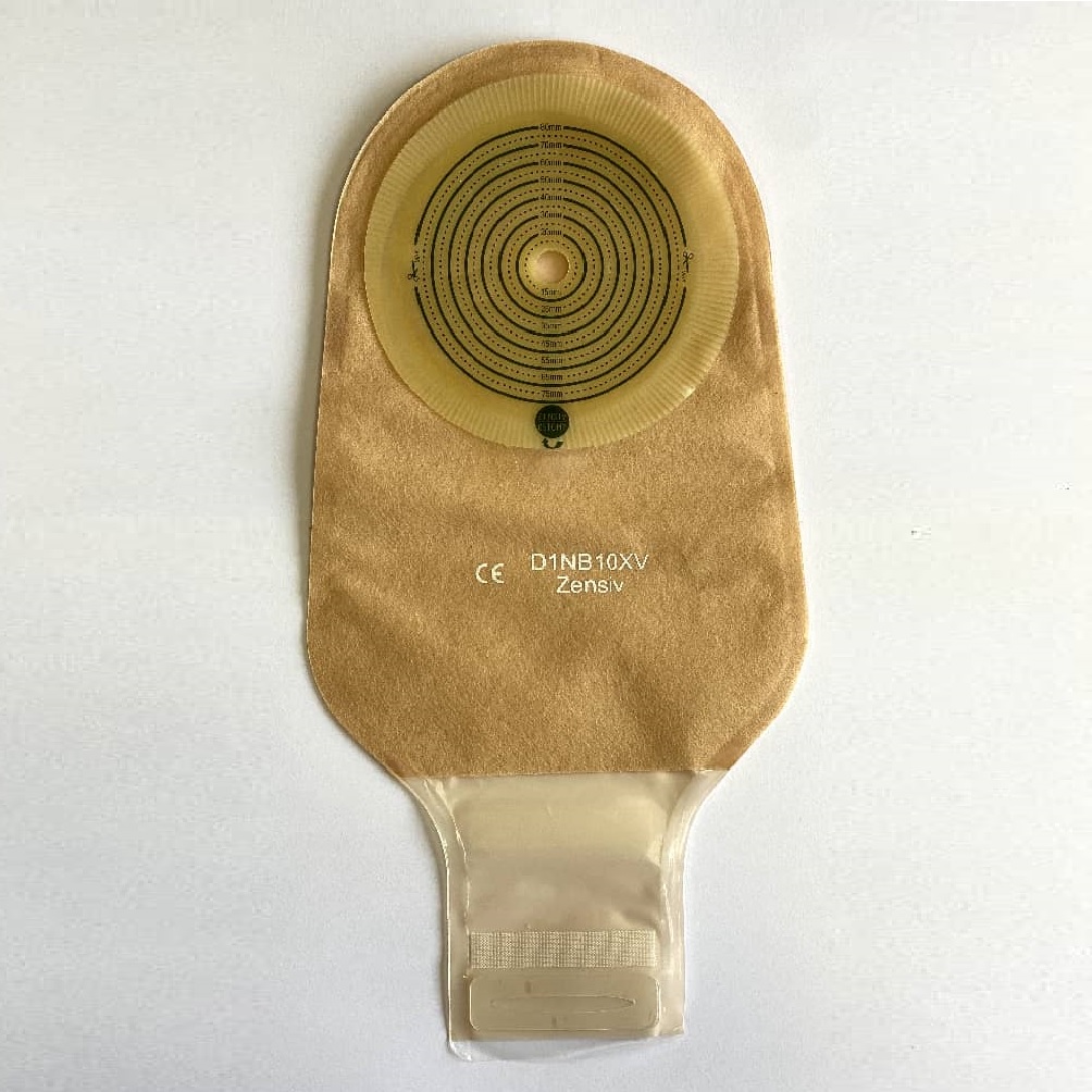 کیسه یک تکه ایلئوستومی ته باز شفاف OxMed-Zensiv فیلتردار با پنجره معاینه،دریچه خروج هوا و بست ولکرو،قابل برش(قطر استوما10تا80)	D1NT10XV