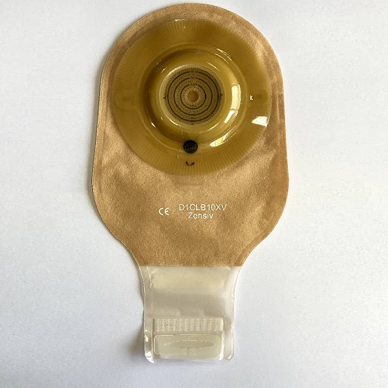 کیسه یک تکه ایلئوستومی ته باز مات OxMed-Zensiv کانوکس فیلتردار با پنجره معاینه،دریچه خروج هوا و بست ولکرو،قابل برش(قطر استوما10تا50)D1CLB10XV