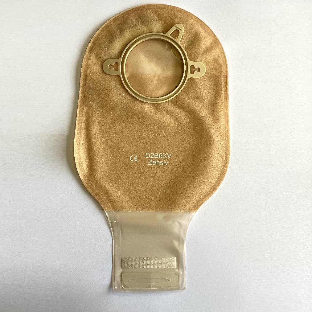 کیسه دو تکه ایلئوستومی ته باز OxMed-Zensiv مات فیلتردار با پنجره معاینه،دریچه خروج هوا و بست ولکرو،سایز حلقه60میلیمتر	D2B6XV